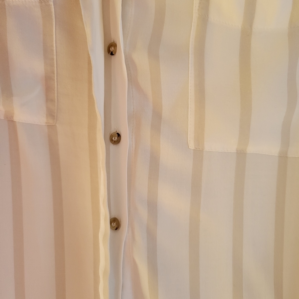 Anthropologie Maeve Sandbridge Button Down Tie‎ Front Top XS - Picture 10 of 16